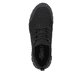 Schwarze Rieker Herren Slipper B6650-00 mit flexibler und ultra leichter Sohle. Schuh von oben.