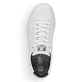 Weiße Rieker Herren Sneaker Low 07102-80 mit flexibler und super leichter Sohle. Schuh von oben.