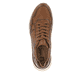 Braune Rieker Herren Sneaker Low U0900-24 mit flexibler und super leichter Sohle. Schuh von oben.