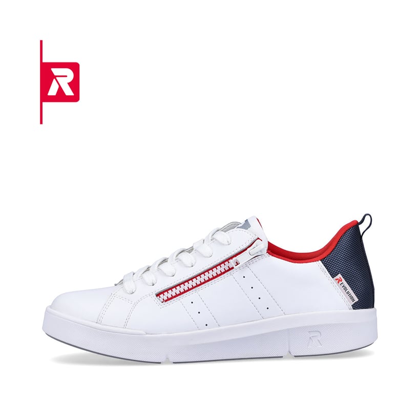 Rieker EVOLUTION Damen Sneaker snow-white true-red