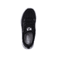 Schwarze Rieker Herren Sneaker Low U0502-00 mit einer flexiblen Sohle. Schuh von oben.