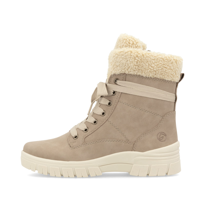 remonte Damen Schnürstiefel braunbeige