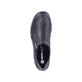 
Graphitschwarze remonte Damen Slipper R1428-03 mit einer dämpfenden Profilsohle. Schuh von oben