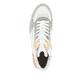 Weiße remonte Damen Sneaker D0J70-81 mit Reißverschluss sowie Löcheroptik. Schuh von oben.