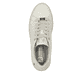 Weiße Rieker Damen Sneaker Low W0503-80 mit ultra leichter Plateausohle. Schuh von oben.