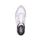 Weiße Rieker Herren Sneaker Low 07606-40 mit flexibler und super leichter Sohle. Schuh von oben.