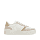 Weiße Rieker Damen Sneaker Low W0701-82 mit einer abriebfesten Sohle. Schuh Innenseite.