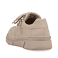 Beige Rieker Damen Sneaker Low M0131-60 mit Reißverschluss sowie geprägtem Logo. Schuh von hinten.
