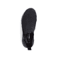 Schwarze Rieker Damen Slipper M6053-00 mit ultra leichter und flexibler Sohle. Schuh von oben.