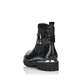 
Schwarze remonte Damen Biker Boots D8684-02 mit einer besonders leichten Sohle. Schuh von hinten