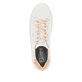 Weiße Rieker Damen Sneaker Low W0704-81 mit einer abriebfesten Sohle. Schuh von oben.