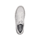 Weiße Rieker Damen Sneaker Low W0701-80 mit einer strapazierfähigen Sohle. Schuh von oben.