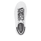 Weiße Rieker Damen Sneaker Low W1201-80 mit flexibler und ultra leichter Sohle. Schuh von oben.
