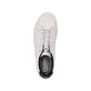 Weiße Rieker Herren Sneaker Low U0400-80 mit einer abriebfesten Sohle. Schuh von oben.
