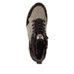 Braune Rieker Damen Sneaker High W0062-64 mit wasserabweisender TEX-Membran. Schuh von oben.