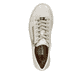 Weiße Rieker Damen Sneaker Low N4914-80 mit einem Reißverschluss. Schuh von oben.