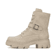 
Beige Rieker Damen Biker Boots 74642-62 mit einer schockabsorbierenden Plateausohle. Schuh Außenseite