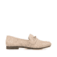 Puderrosane Rieker Damen Loafers 51760-31 mit einer schockabsorbierenden Sohle. Schuh Innenseite