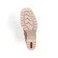 
Sandbeige Rieker Damen Stiefeletten Y9060-60 mit einer Profilsohle mit Blockabsatz. Schuh Laufsohle
