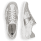 
Mondgraue remonte Damen Schnürschuhe R3403-80 mit einer dämpfenden Profilsohle. Schuhpaar von oben.