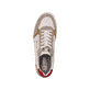Weiße Rieker Herren Sneaker Low U0401-80 mit einer strapazierfähigen Sohle. Schuh von oben.