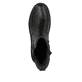 Schwarze Rieker Damen Chelsea Boots W0380-01 mit einer Plateausohle. Schuh von oben.