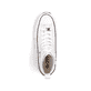 Weiße Rieker Damen Sneaker High 90012-80 mit abriebfester Plateausohle. Schuh von oben.