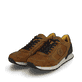Braune Rieker Herren Sneaker Low U0305-24 mit einer griffigen und leichten Sohle. Schuhpaar seitlich schräg.