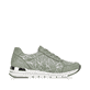 Kaktusgrüne remonte Damen Sneaker R6700-52 mit einer leichten Profilsohle. Schuh Innenseite