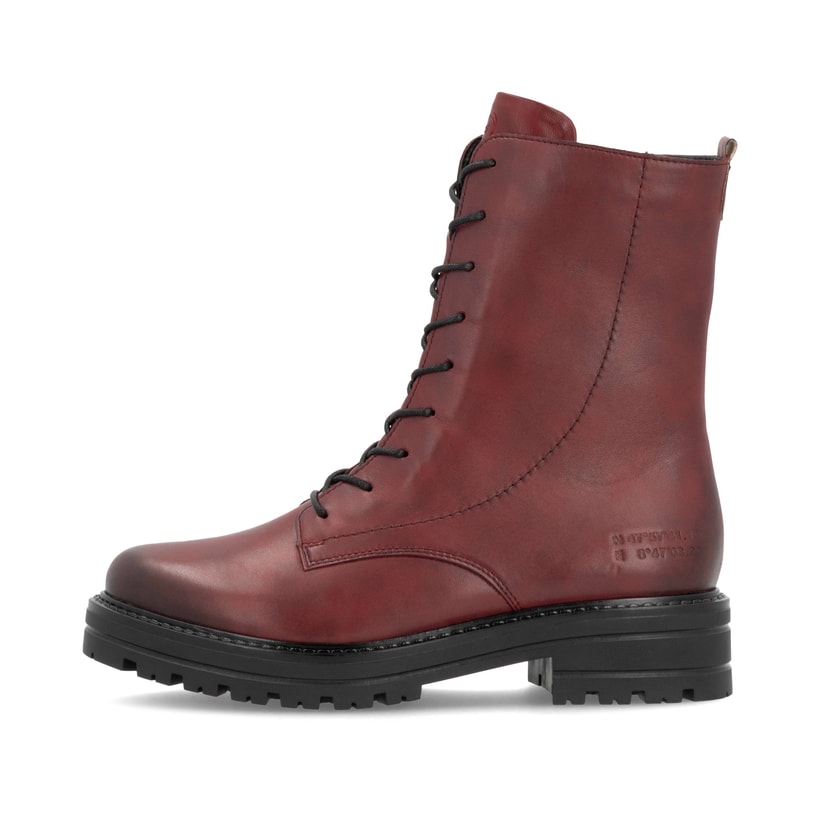 remonte Damen Schnürstiefel himbeerrot