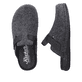 
Granitgraue Rieker Herren Clogs 25950-45 mit einer schockabsorbierenden Sohle. Schuhpaar von oben.