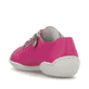 Magentafarbene Rieker Damen Schnürschuhe 58822-31 mit einem Reißverschluss. Schuh von hinten.