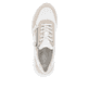 Weiße remonte Damen Sneaker D0G09-81 mit einem Reißverschluss sowie Extraweite H. Schuh von oben.
