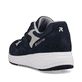 Blaue Rieker Herren Sneaker Low 07000-14 mit flexibler und super leichter Sohle. Schuh von hinten.