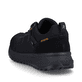 Schwarze Rieker Herren Sneaker Low U0100-00 mit wasserabweisender TEX-Membran. Schuh von hinten.
