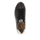 Schwarze Rieker Herren Sneaker Low U0704-00 mit TR-Sohle mit leichtem EVA-Inlet. Schuh von oben.