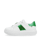 Weiße Rieker Damen Sneaker Low W1202-81 mit flexibler und ultra leichter Sohle. Schuh Außenseite.