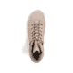 
Cremebeige Rieker Damen Schnürstiefel N0730-64 mit einer robusten Profilsohle. Schuh von oben