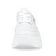 Weiße Rieker Damen Sneaker Low M7811-80 mit leichter und griffiger Plateausohle. Schuh von vorne.