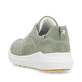 Grüne Rieker Damen Sneaker Low W1101-52 mit flexibler und super leichter Sohle. Schuh von hinten.