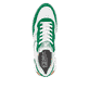 Weiße Rieker Damen Sneaker Low W1302-80 mit einer abriebfesten Sohle. Schuh von oben.