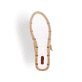 Beige Rieker Damen Slipper 49958-61 mit einem Klettverschluss sowie Löcheroptik. Schuh Laufsohle.