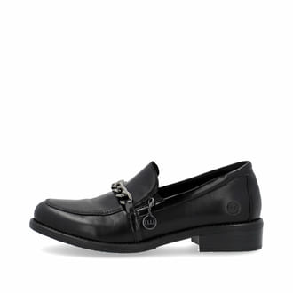 remonte Damen Loafers glanzschwarz