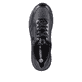 
Glanzschwarze remonte Damen Sneaker D0G09-01 mit Schnürung und Reißverschluss. Schuh von oben
