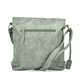 Rieker Damen Handtasche H1517-52 in Mintgrün-Hellbeige aus Kunstleder mit Reißverschluss. Handtasche Rückseite.