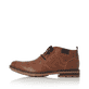 
Karamellbraune Rieker Herren Schnürschuhe B1340-22 mit einer robusten Profilsohle. Schuh Außenseite
