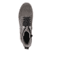 Graue Rieker Damen Schnürstiefel W0371-42 mit wasserabweisender TEX-Membran. Schuh von oben.