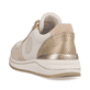 
Cremeweiße remonte Damen Sneaker R3706-81 mit Schnürung sowie einer Profilsohle. Schuh von hinten