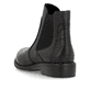 Mokkafarbene remonte Chelsea Boots D0F70-26 mit einem Reißverschluss. Schuh von hinten.