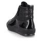 
Schwarze remonte Damen Schnürschuhe D0775-01 mit Schnürung und Reißverschluss. Schuh von hinten